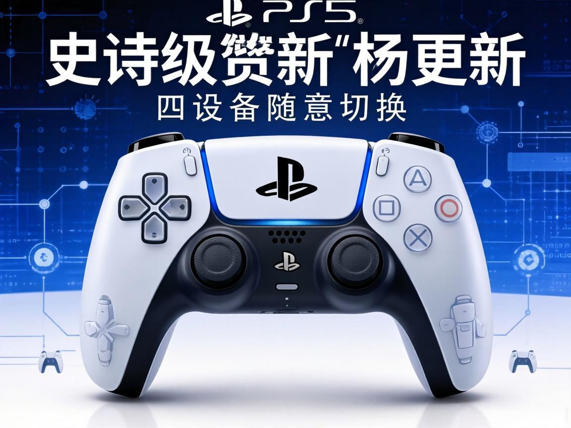 PS5手柄史诗级更新:四设备随意切换