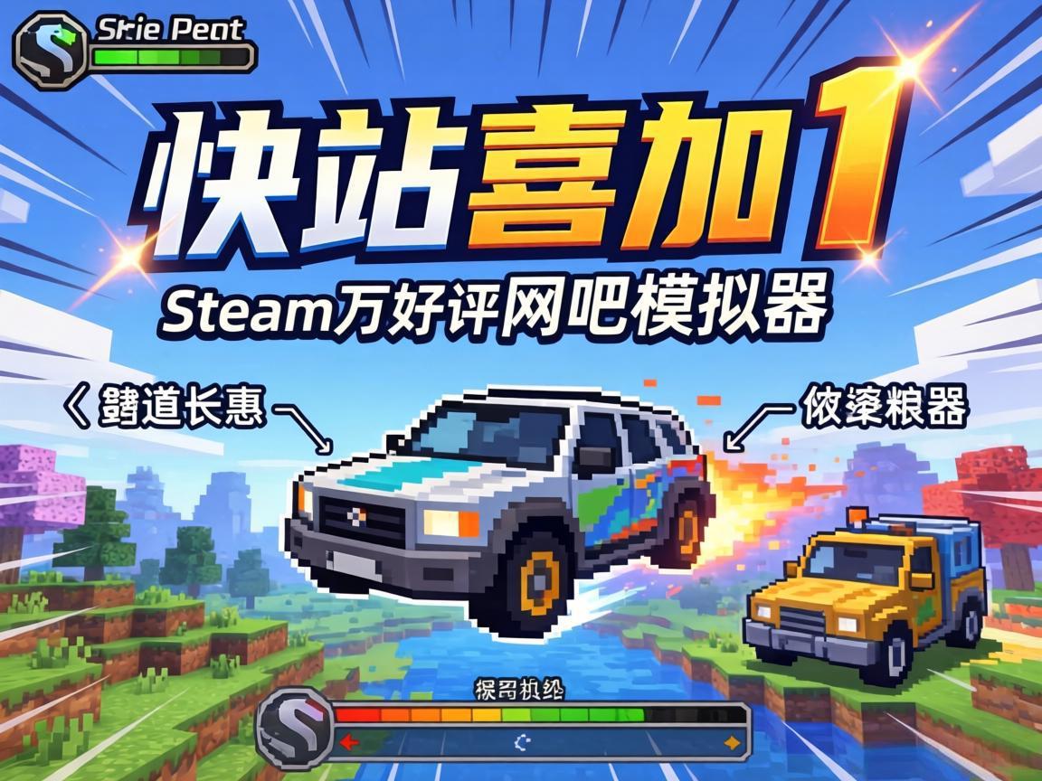 快快快!F站喜加1,Steam万好评网吧模拟器