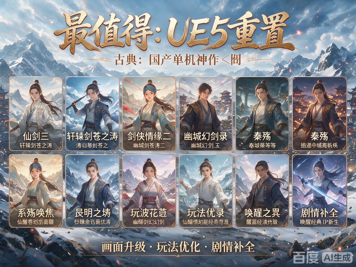 10款最值得重置的国产神作 10款最值得重置的国产神作