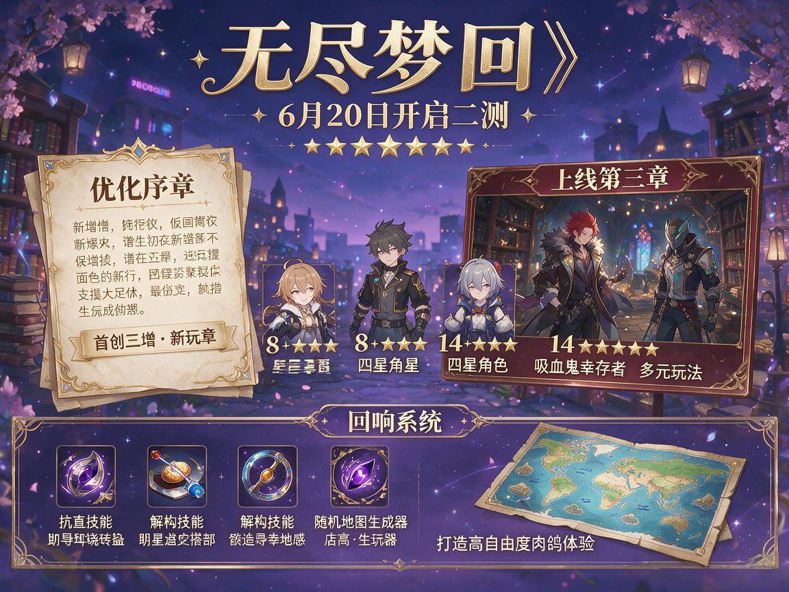 《无尽梦回》二测前瞻:肉鸽×吸血鬼×科研风 《无尽梦回》二测前瞻:肉鸽×吸血鬼×科研风