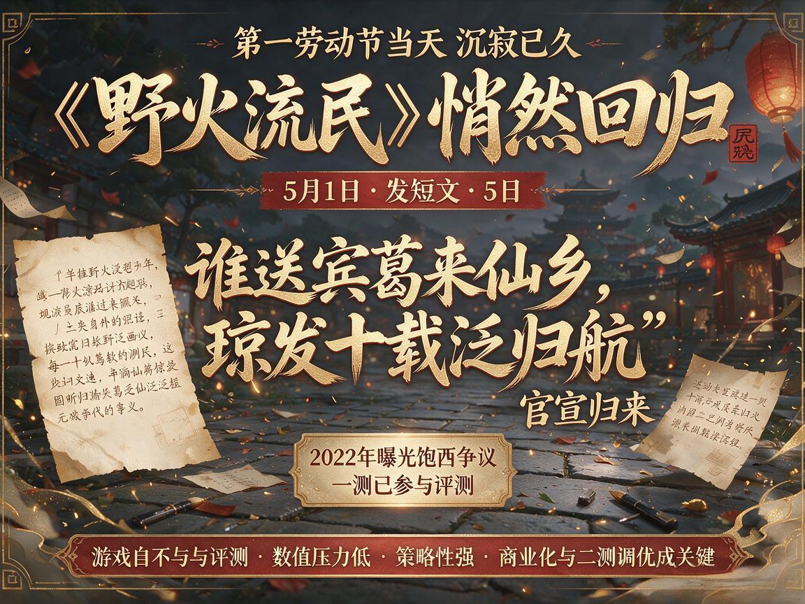 野火流民《仙乡琼》正式回归 野火流民《仙乡琼》正式回归