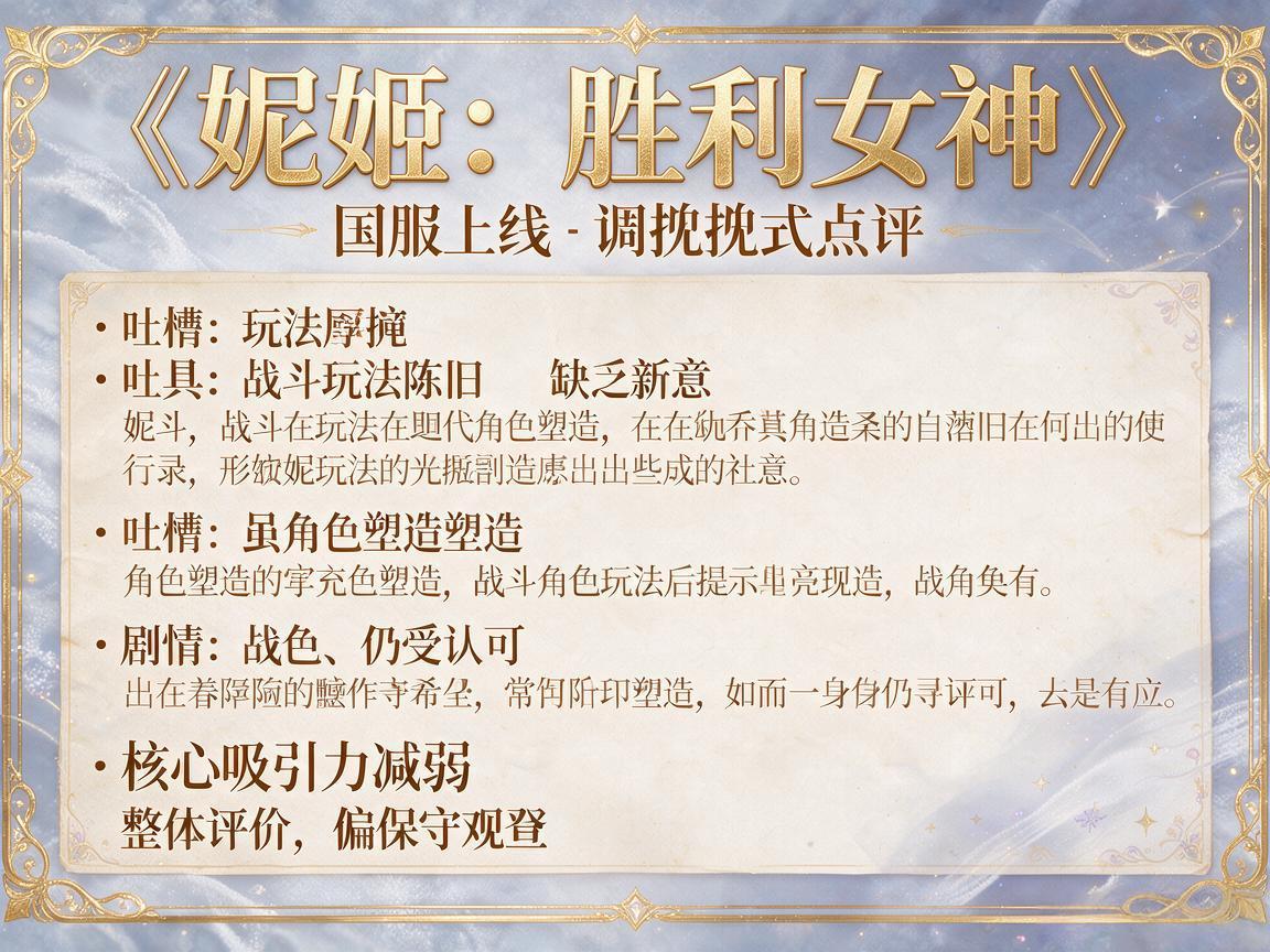 妮姬国服上线体验评析