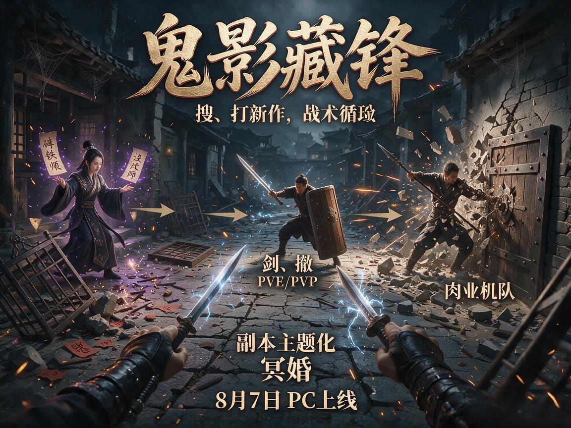 《鬼影藏锋》实机首曝:中式冷兵器微恐新作 《鬼影藏锋》实机首曝:中式冷兵器微恐新作