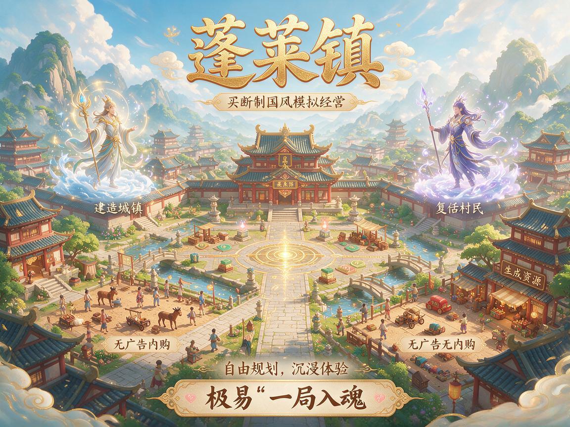 蓬莱镇:国风修仙模拟经营