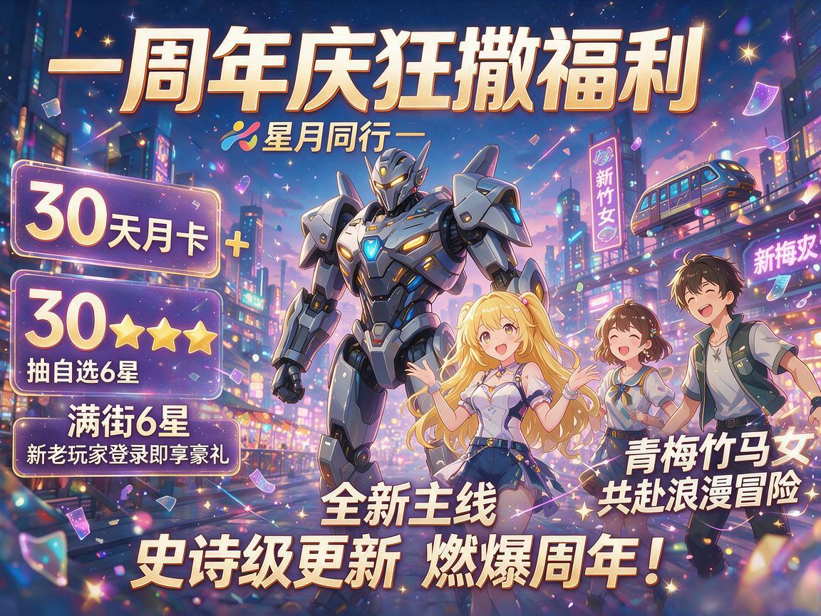 星月同行一周年史诗福利放送 星月同行一周年史诗福利放送