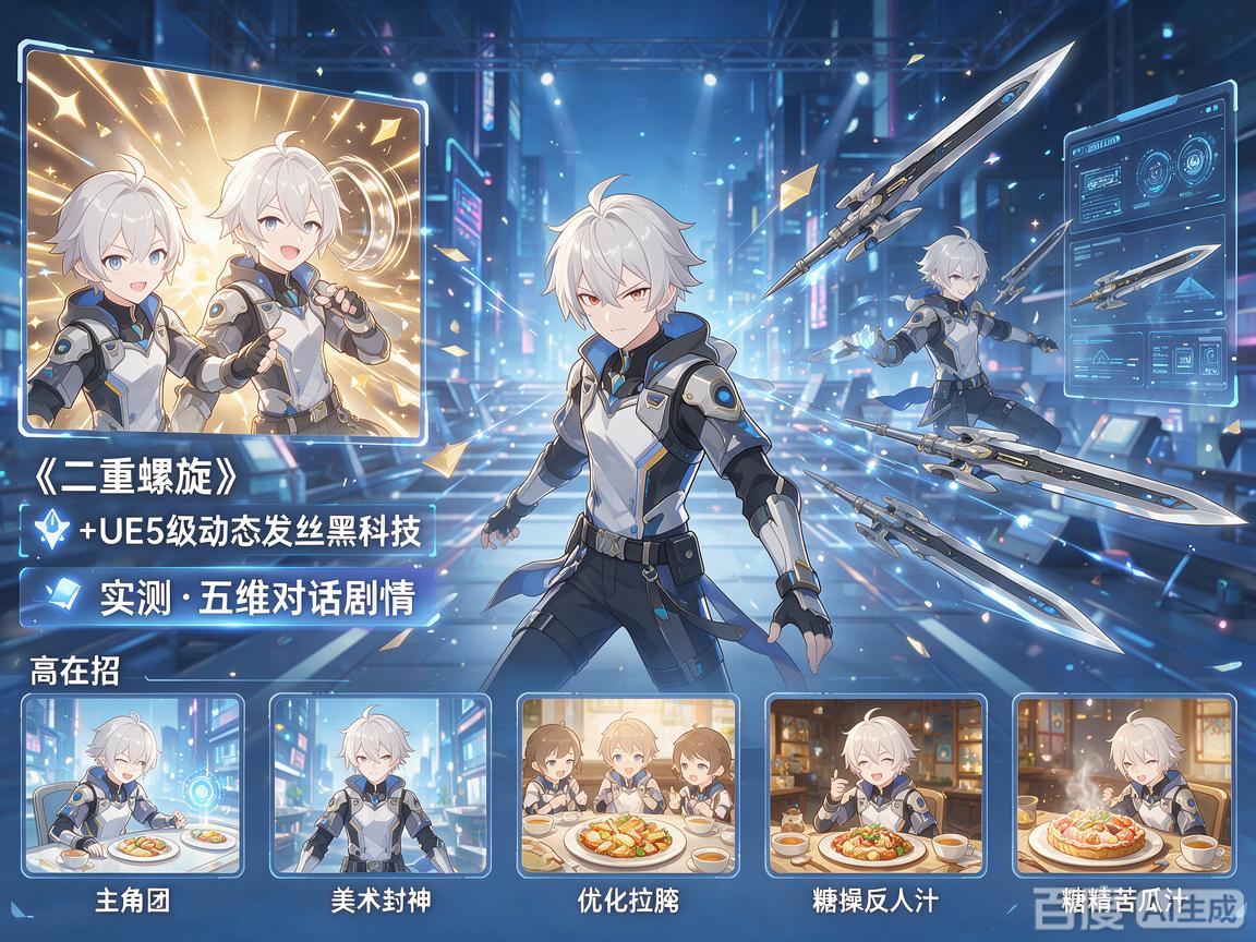 《二重螺旋》白毛动作新作实测 《二重螺旋》白毛动作新作实测