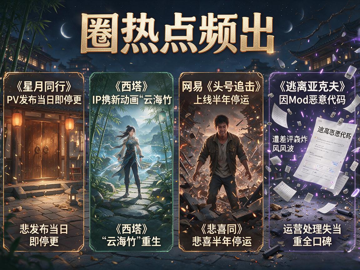 游戏圈近期大事件速览 游戏圈近期大事件速览