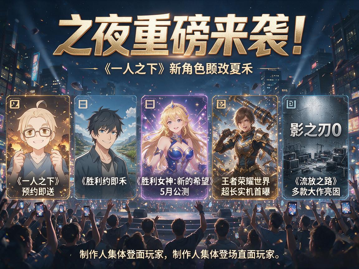 腾讯游戏之夜重磅新游盘点 腾讯游戏之夜重磅新游盘点