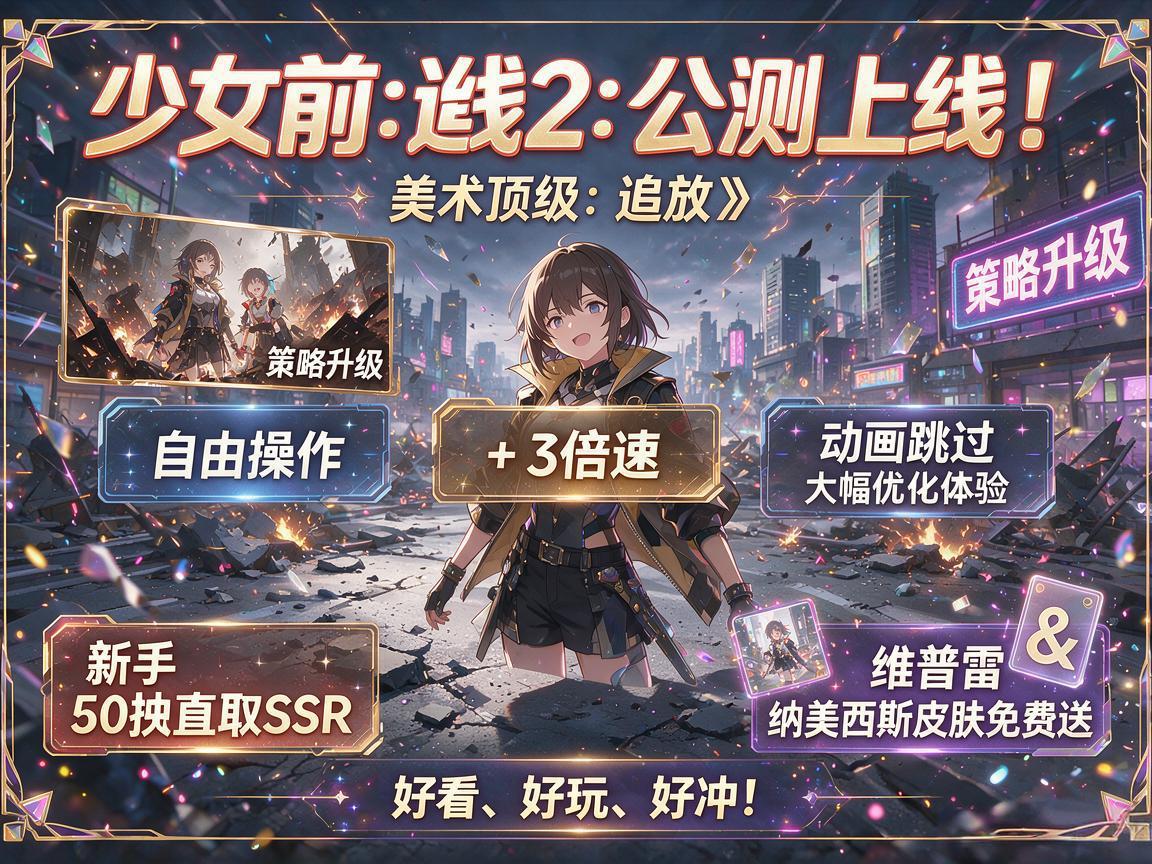 少前2公测:好看好玩好冲