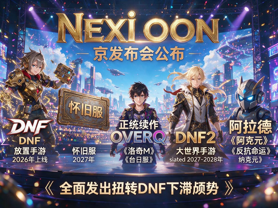 Nexon公布多款大作上线计划
